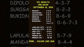 STL Result Today 300 pm draw September 18 2024 shorts [upl. by Enamrej]