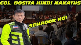 COL BOSITA HINDI NAKATIIS SA PAGTATANONG SA HEARING KAUGNAY SA EJK [upl. by Claud26]