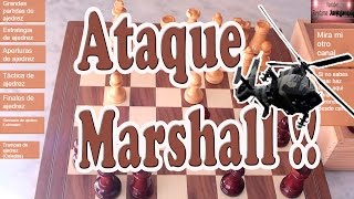 Apertura española o Ruy Lopez ataque marshall  Ajedrez en español  Chess [upl. by Domeniga]