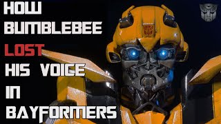 How Bumblebee Lost His Voice In Bayformers [upl. by Petromilli225]