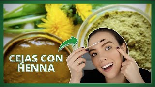 Cejas con HENNA  100 Natural 🌱🌿 [upl. by Kattie346]