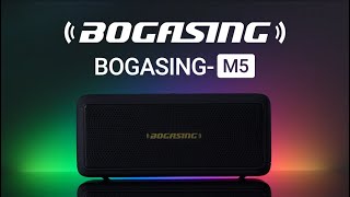 🔊 NEW 🔥 BOGASING M5 Bluetooth Speaker 40W Powerful Outdoor Speaker IPX7 Waterproof 30H Playtime [upl. by Htabmas]