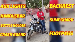 Fully Loaded Royal Enfield Super Meteor 650  Accessories  Review  Interstellar Grey [upl. by Adnilav]