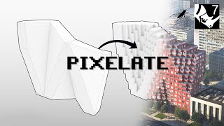 Pixelate any shape like MVRDV or Bjarke Ingels Grasshopper amp SubD Tutorial [upl. by Field221]