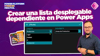 Cómo crear una lista desplegable dependiente en PowerApps [upl. by Onnem380]