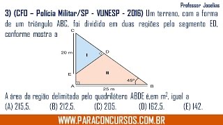 QUESTÃO 03  CFO  PMSP  DEZEMBRO DE 2016  VUNESP [upl. by Namijneb797]