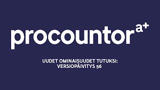 Procountorin uudet ominaisuudet tutuksi v 56 [upl. by Waki]