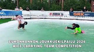 Eukonkannon Joukkuekilpailu 2024  Wife Carrying Team Competition 2024  Sonkajärvi Finland [upl. by Inama]