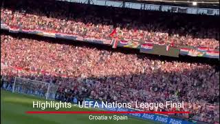 Amazing Croatian football crowd atmosphere  2023 UEFA Nations League Rotterdam [upl. by Imoin]