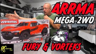 ARRMA VORTEX MEGA et MEGA FURY avec RCFASTCARS COM [upl. by Server]