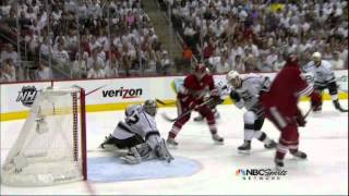 MarcAntoine Pouliot goal Los Angeles Kings vs Phoenix Coyotes Game 5 52212 NHL Hockey [upl. by Dannie]