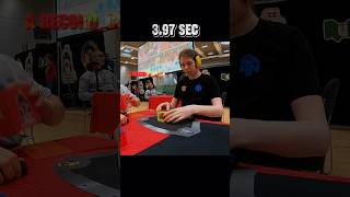 Tymon Kolasiński new 3x3 cube world record 367 sec shorts viral rubikscube [upl. by Enaywd]