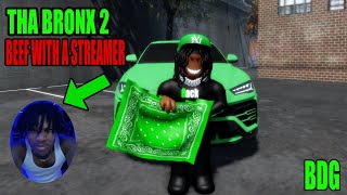 NEW BEEF WITH TIKTOK STREAMER IN ROBLOX THA BRONX 2 DIOR TRIED TO SET ME UP [upl. by Afirahs]