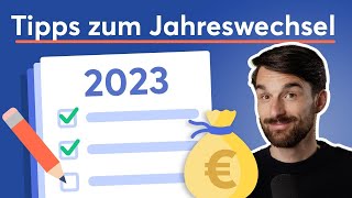 15 finanzielle ToDos die du zum Jahreswechsel beachten solltest [upl. by Constancia]