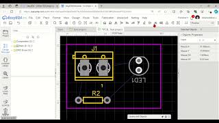 3 Converting a Schematic to a PCB on EasyEDA [upl. by Ramunni917]