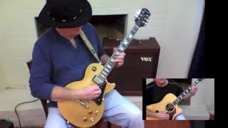 The Eagles  Hotel California guitar solo with tab and lickbylick demo [upl. by Ailimat]