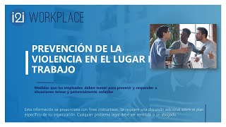 WORKPLACE VIOLENCE PREVENTION VIDEOPREVENCIÓN DE LA VIOLENCIA EN EL LUGAR DE TRABAJO [upl. by Malloch]