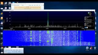 IC7300 N1MM Spectrum displey TEST [upl. by Thgiled]