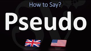 How to Pronounce Pseudo 2 WAYS UKBritish Vs USAmerican English Pronunciation [upl. by Wein]