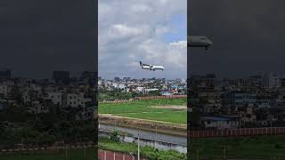 Novoair Aircraft ATR 72500 landing view at Hazrat shahjalal international Airport [upl. by Dyolf]