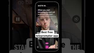 The best free iPhone teleprompter app to record video📱 [upl. by Ayaladnot841]