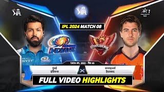 MI vs SRH Highlights 2024  Mumbai vs Hyderabad Full Match Highlights  MI vs SRH 2024 Highlights [upl. by Ellerrad262]