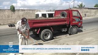 OPERATIVO DE LIMPIEZA EN CARRETERA DE DUQUESA ElNorteQueQueremos [upl. by Elburr487]