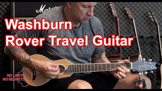 WASHBURN ROVER Travel GUITAR Review  Washburn Rover RO10SK vs Full Acoustic Guitar [upl. by Krilov492]