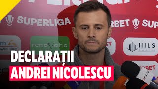 Andrei Nicolescu declarații după Dinamo  UTA Arad  GOLAZOro [upl. by Tate]