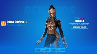 Fortnite Complete Shanta Quests Guide Gem Fragments  How to Unlock All Shanta Armor Pieces [upl. by Janetta335]