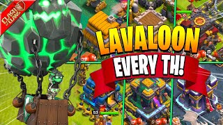 How to Use the Lavaloon Troop at ALL Town Hall Levels [upl. by Shiverick]