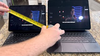 Screen size difference IPad Pro 13 M4 vs IPad Pro 11 M1 Magic Keyboard wobbles [upl. by Esej]