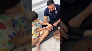 What Nabi son do🤦‍♂️😂 cricket playerofthematch funny funnyshorts funnycricket nabi afghan [upl. by Tolley381]