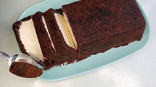 3 INGREDIENTS FUDGEE BAR ICE CREAM CAKE [upl. by Tamma]