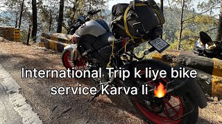 International Trip k liye bike service karva li🔥 youtube trendingvideo dailyvlog viralvideo [upl. by Enoryt944]