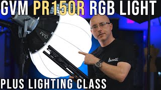 GVM PR150R RGB LED Light Plus Crucial Filmmaking Lighting Techniques [upl. by Enid727]