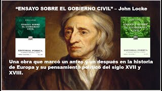 Review del quotENSAYO SOBRE EL GOBIERNO CIVILquot  John Locke [upl. by Kancler]