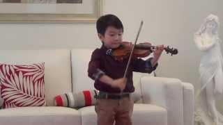 Vivaldi Violin Concerto in A Minor  Christian Li Aged 5 [upl. by Emse]