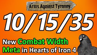 New meta and discussion about combat width in Hearts of Iron 4 [upl. by Ellenej]