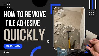 How to remove tile adhesive quick and easy [upl. by Akimak]