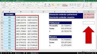 Aprende ¿Qué es Desviación Estándar y Cómo Obtenerla en Excel [upl. by Ettenoitna]