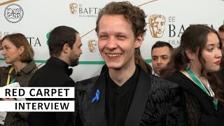 Felix Kammerer BAFTAs 2023 Red Carpet Interview  All Quiet on the Western Front [upl. by Alf]