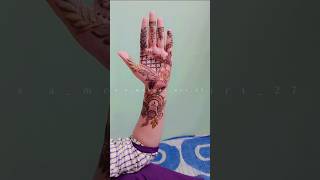 Unique Beautiful Stylish Mehndi Design 😍shortsytshorts youtubeshortsmehndihenna viralvideoart [upl. by Ammon]