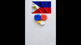 🇵🇭Philippines flag Colour mixing satisfyingvideo colourmixing nationalflag philippines [upl. by Pessa]