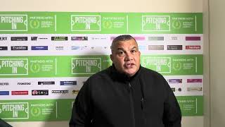 HAMLET INTERVIEWS  Hakan Hayrettin  Folkestone Invicta  181123 [upl. by Negrom29]