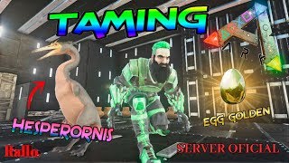 ARK SURVIVAL PS4 TAMING Hesperornis [upl. by Woodhouse]