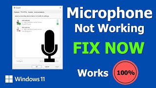 Microphone Not Working Windows 11 Fix  Mic Not Working Problem In Windows 11 [upl. by Annora]