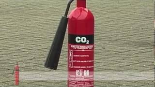 Fire Safety Training  How to use a CO2 Carbon Dioxide Fire Extinguisher [upl. by Holmann]