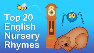 TOP 20 ENGLISH NURSERY RHYMES  Compilation  Nursery Rhymes TV  English Songs For Kids [upl. by Sanoy]