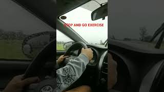 STOP AND GO EXERCISE drivinglessonsforbeginners drivinglesson drivingtips [upl. by Raseda146]